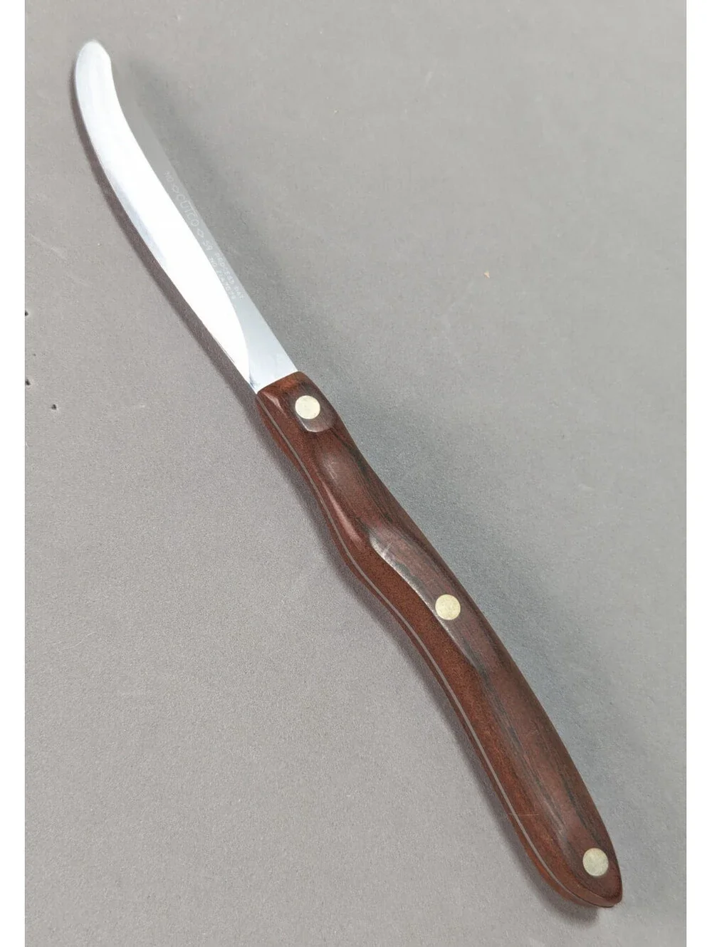 VTG Cutco No. 59 Straight Edge Steak Knife Brown Swirl Handle 4